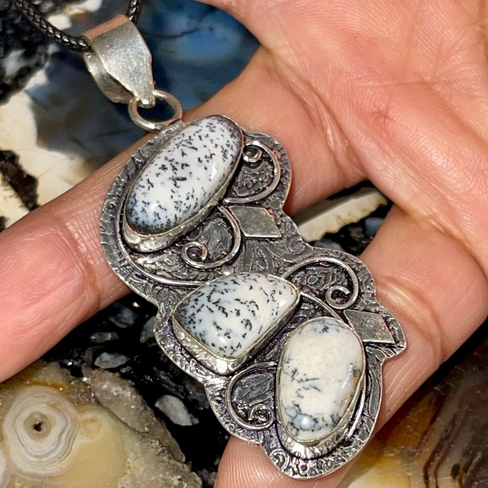 Dendetric Agate Pendant 2 1/2”